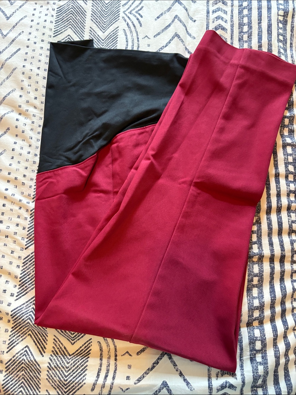 LOFT Maroon Maternity Dress Pants